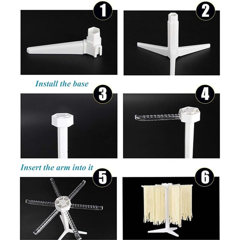 Sulankstomas džiovinimo spagečių džiovintuvo stovas, makaronų laikiklis, pakabinamas stovas, švieži makaronai, makaronų įrankiai, virtuvės priedai