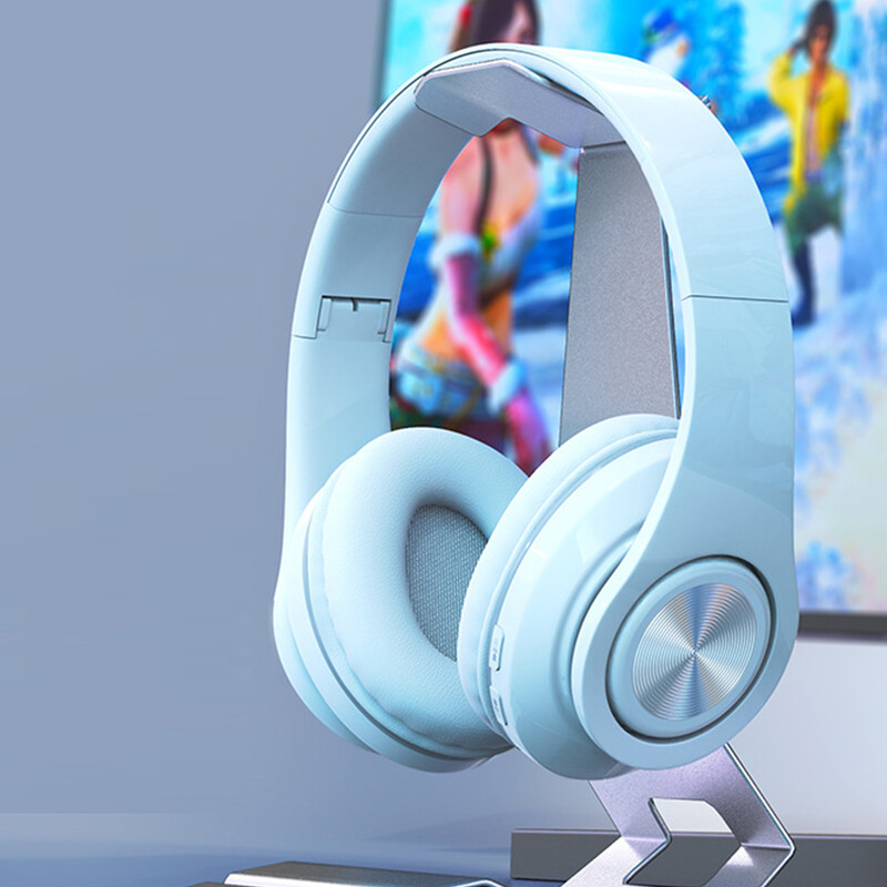 Căști fără fir B39 Căști pentru urechi cu anulare a zgomotului Timp de redare mai lung Căști cu bas profund pentru telefon mobil, computer de jocuri, laptop