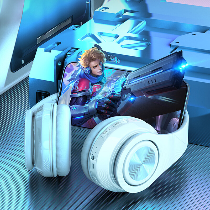 Căști fără fir B39 Căști pentru urechi cu anulare a zgomotului Timp de redare mai lung Căști cu bas profund pentru telefon mobil, computer de jocuri, laptop