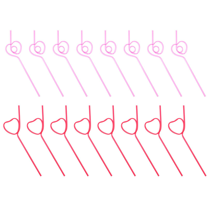 40 vnt. šiaudų daugkartinio naudojimo silikoniniai šiaudeliai 40 uncijų plastikiniai gėrimo vamzdeliai Popieriaus dekoro išlenkta banga