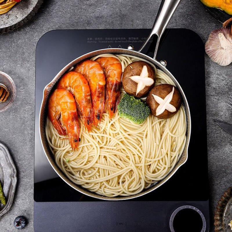 Zgusnuti lonac za mlijeko Saće od nehrđajućeg čelika 316 Neljepljivo Kuhanje i prženje Kućanski višenamjenski lonac za hranu Mala tava