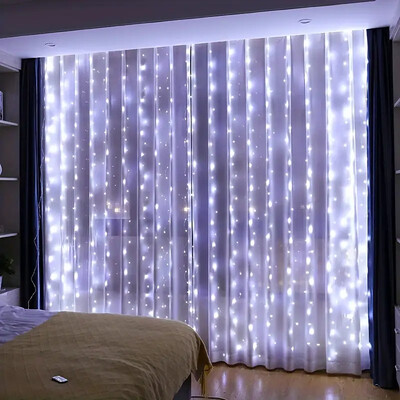 8 načina rada USB zavjesa LED svjetiljke s užetom Dekoracija spavaće sobe Blagdansko Valentinovo Božićni dekor Božićni vijenci Svjetlost bajke