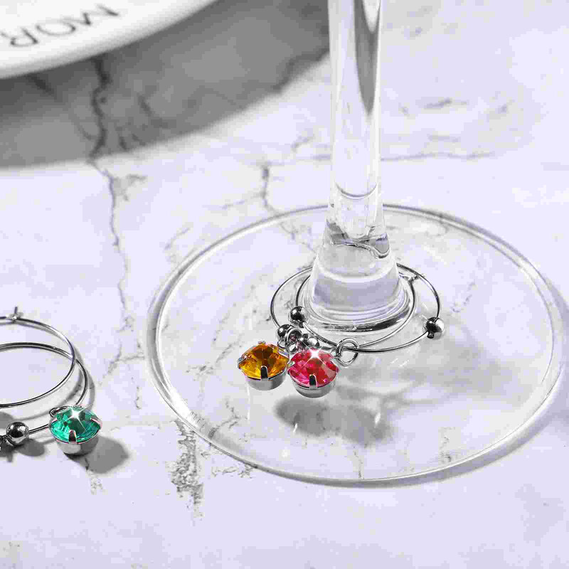 8db karácsonyi pohárgyűrű ivópohár jelzők karácsonyi varázslatok azonosító címkék boros pohár jelzők házibuli szálloda bárjához