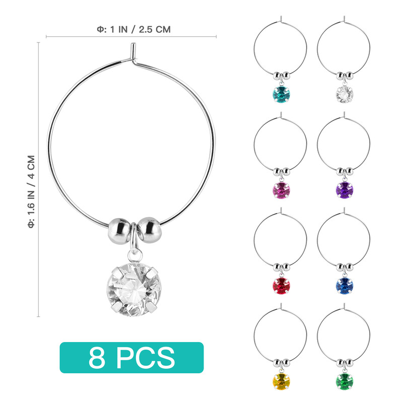 8db karácsonyi pohárgyűrű ivópohár jelzők karácsonyi varázslatok azonosító címkék boros pohár jelzők házibuli szálloda bárjához