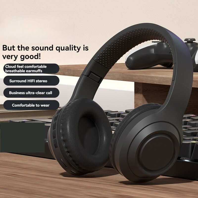 Bezdrôtové Bluetooth V5.3 slúchadlá ENC s potlačením hluku pre notebooky, tablety a telefóny so systémom Android/IOS