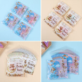 Gender Reveal Genți cu auto-sigilare Saci cu bomboane roz și albastre Decor pentru petreceri pentru băiat sau fată Genți cadou cu tematică ursului Decor pentru baby shower