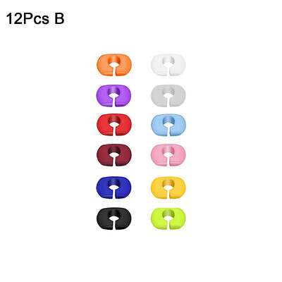 12/36 τεμ. επαναχρησιμοποιήσιμα σιλικόνης ποτήρι κρασιού Γούρια ποτών με μαρκαδόρους λουρίδες μπουκαλιών Αναγνωριστικά γυαλιού ετικέτας για πάρτι κοκτέιλ σαμπάνιας