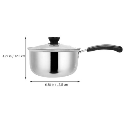 Nerūdijančio plieno sriubos puodas Maži virtuvės reikmenys Nelipnūs keptuvės Puodas Maisto gaminimas Plastikinė viryklė kūdikiui