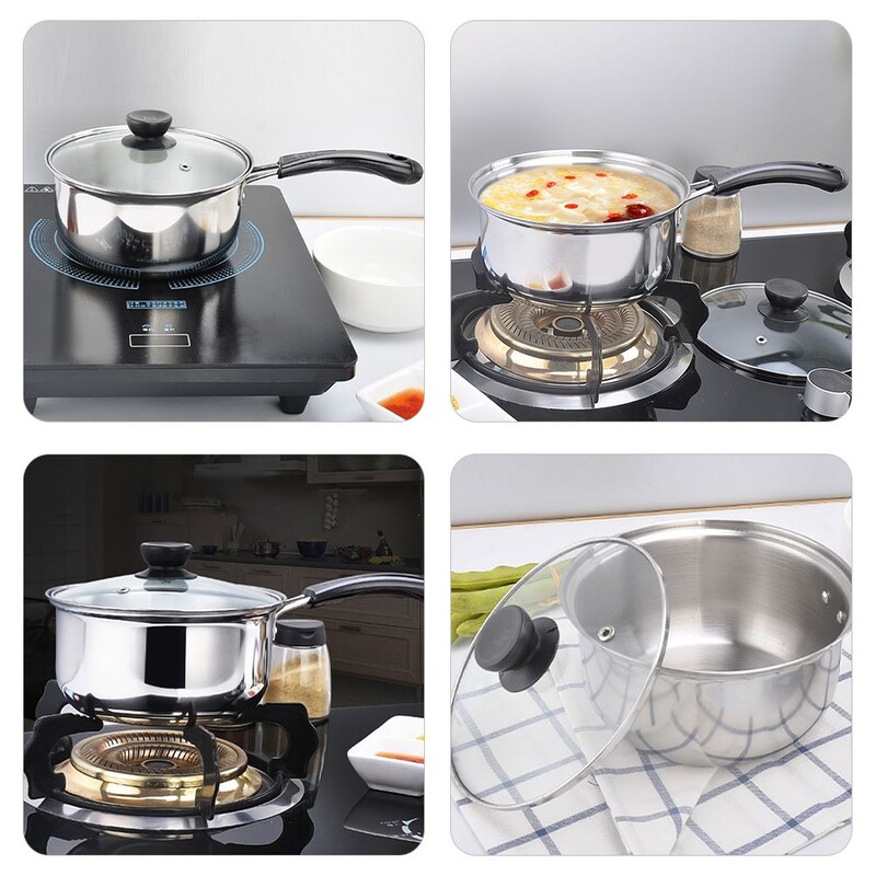 Nerūdijančio plieno sriubos puodas Maži virtuvės reikmenys Nelipnūs keptuvės Puodas Maisto gaminimas Plastikinė viryklė kūdikiui