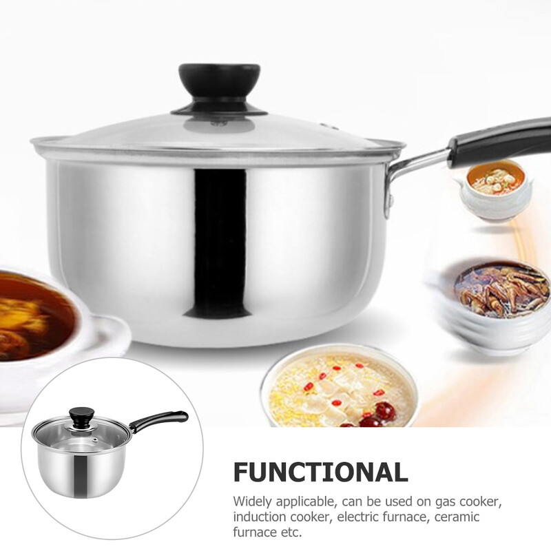 Nerūdijančio plieno sriubos puodas Maži virtuvės reikmenys Nelipnūs keptuvės Puodas Maisto gaminimas Plastikinė viryklė kūdikiui