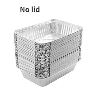 700 ml stačiakampio formos skardos folijos padėklas, vienkartinis maisto konteineris, aliuminio folijos išnešimo dėžutė pakavimui, kepimui, skrudimui (20 pak.)