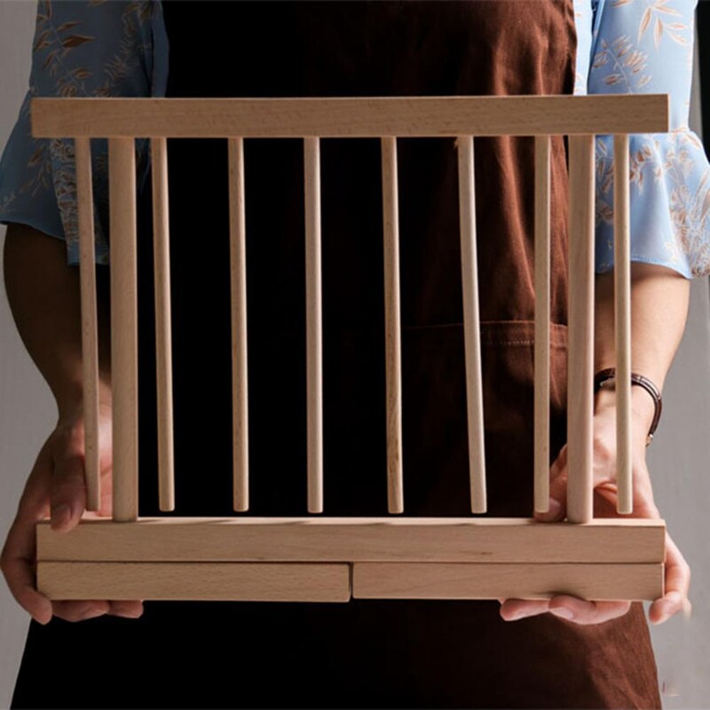 Spagečių džiovinimo lentyna Medinė makaronų džiovinimo lentyna 8 rankenos sulankstomas spagečių stovas makaronų kabykla Naminis virtuvės įtaisas greitai