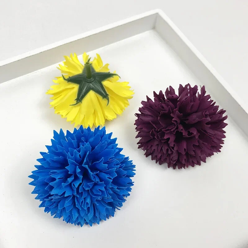 50 ks/balenie 5x5cm karafiát umelý kvet mydlový kvet DIY darčeková kytica pre matky Vianoce Valentína bytová dekorácia
