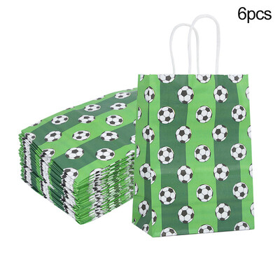 Futbalové cukríkové tašky pre deti, chlapcov, narodeniny, šport, futbal, párty dekorácie, maškrty, cukríkové tašky, balenie sušienok pre hostí.
