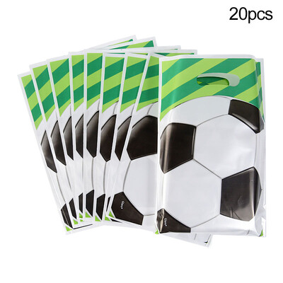 Futbalové cukríkové tašky pre deti, chlapcov, narodeniny, šport, futbal, párty dekorácie, maškrty, cukríkové tašky, balenie sušienok pre hostí.