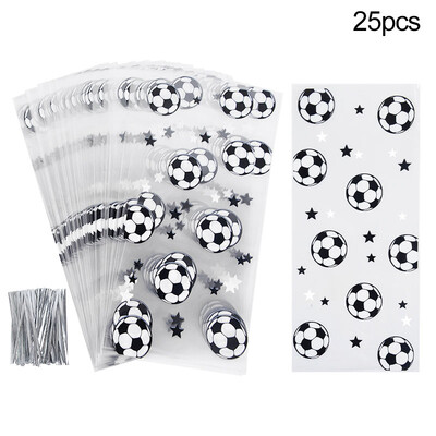 Futbalové cukríkové tašky pre deti, chlapcov, narodeniny, šport, futbal, párty dekorácie, maškrty, cukríkové tašky, balenie sušienok pre hostí.
