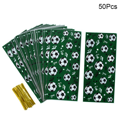 Futbalové cukríkové tašky pre deti, chlapcov, narodeniny, šport, futbal, párty dekorácie, maškrty, cukríkové tašky, balenie sušienok pre hostí.