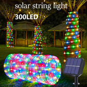 Saulės šviesos styginiai lauko LED vandeniui atsparūs mirksintys žibintai varinė viela 8 režimų pasakų lemputės Kalėdų eglutės sodo vakarėlio vestuvėms