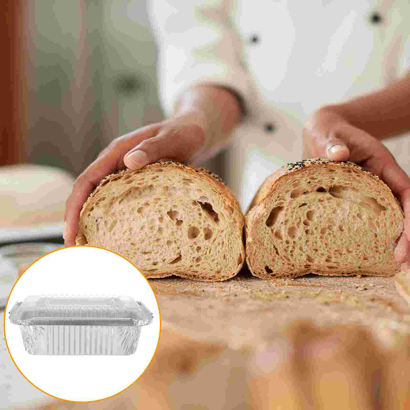 20 vnt. pakavimo dėžutė apvali folija picos keptuvės kepimo skardos s aliuminio sausainių vienkartinis puodas