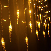 8 svjetlosnih modova EU utikač LED zavjesa Icicle Lamp String Vanjska božićna rasvjeta Novogodišnja ledena svjetiljka za svečane svadbene kupaonice