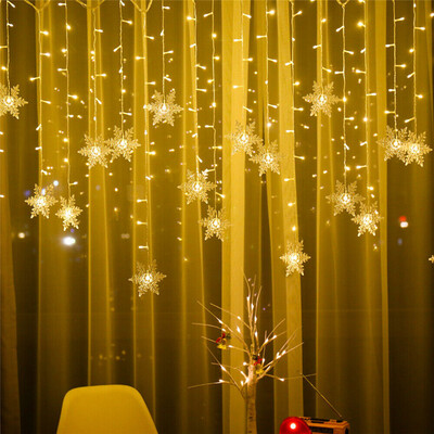 8 svjetlosnih modova EU utikač LED zavjesa Icicle Lamp String Vanjska božićna rasvjeta Novogodišnja ledena svjetiljka za svečane svadbene kupaonice