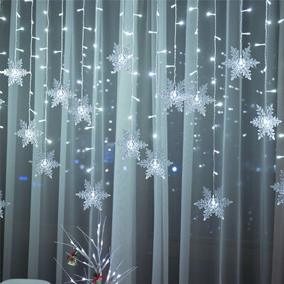 8 svjetlosnih modova EU utikač LED zavjesa Icicle Lamp String Vanjska božićna rasvjeta Novogodišnja ledena svjetiljka za svečane svadbene kupaonice