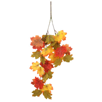 Mesterséges növények Juharlevél füzér falra akasztós növényi szőlőhegyek a hálaadás ünnepére asztaldísz őszi kültéri kert lakberendezés