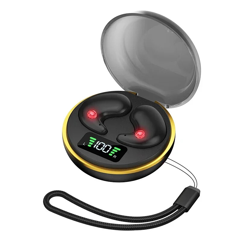 Bezdrôtové slúchadlá do uší s potlačením hluku, LED displejom, nabíjacím puzdrom, slúchadlami na spanie pre šport, notebook, TV, počítač