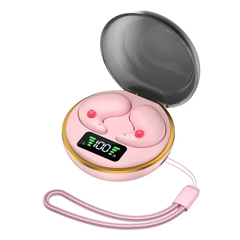 Bezdrôtové slúchadlá do uší s potlačením hluku, LED displejom, nabíjacím puzdrom, slúchadlami na spanie pre šport, notebook, TV, počítač