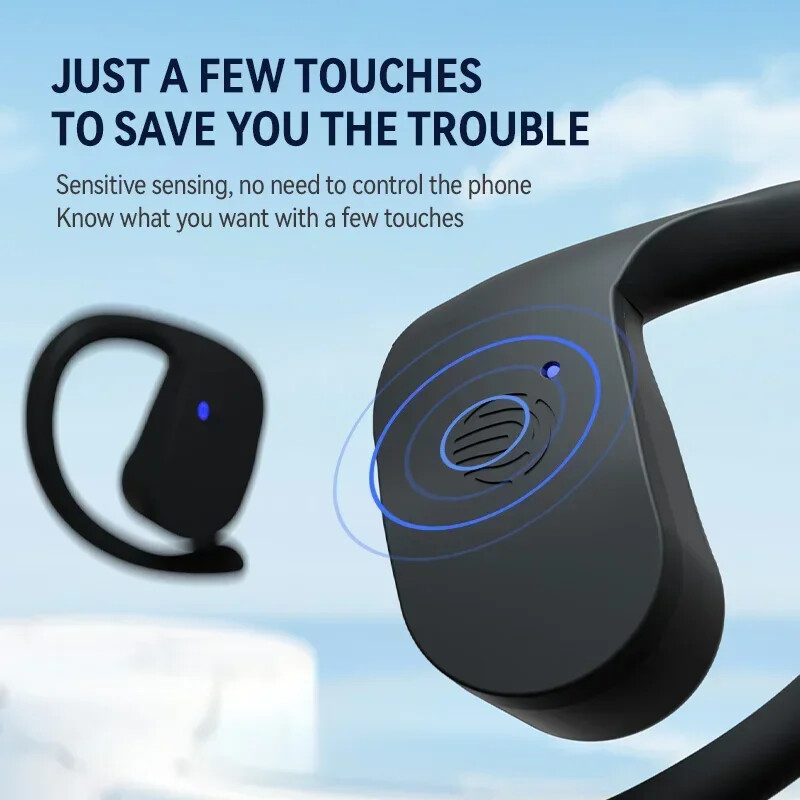 S8 vezeték nélküli függő füles fejhallgató légvezető fülhallgató, edzés, zajszűrős fülhallgató mobiltelefonhoz, táblagéphez