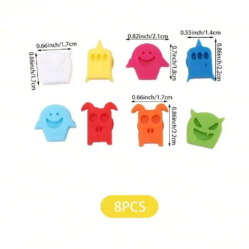 8vnt silikoniniai gėrimų žymekliai vyno taurės žymekliai vyno žavesiai vyno taurės identifikavimo etiketės, skirtos baro vakarėliui šeimos gėrimų žavesio kokteiliui