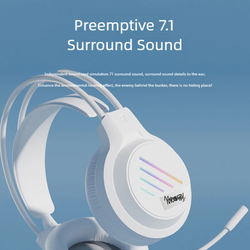 Gaming Headset 7.1 Virtual Surround Sound ακουστικό με μικρόφωνο Stereo ακουστικά δόνησης για φορητό υπολογιστή υπολογιστή