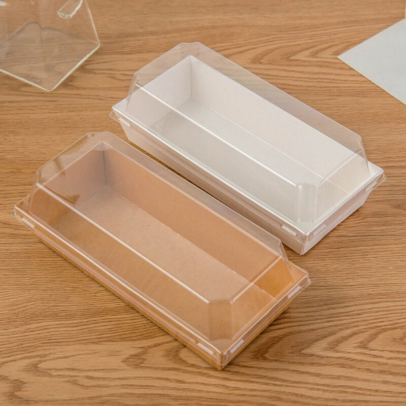 20 ks balenie škatuľka pečivo cukrovinky nádoba na potraviny s viečkami torty boxy kraft papier