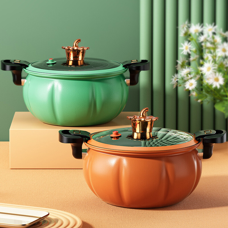 8L višenamjenski lonac za bundeve s poklopcem Lonac s mikro tlakom velikog kapaciteta Lonci za juhu s dva uha Plinski štednjak Univerzalni neprianjajući lonac