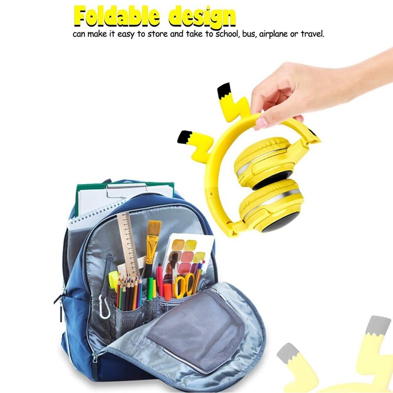 Vezeték nélküli Bluetooth fejhallgató gyerekeknek Vezeték nélküli fejhallgató mikrofonnal, számítógéphez, laptophoz, táblagéphez