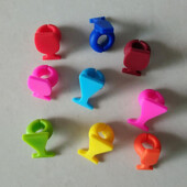 8 vnt. Silikoninės stiklinės formos vyno taurės žymeklis Creative Drinking Cup Identifier Party Cup ženklas (mišrios spalvos)