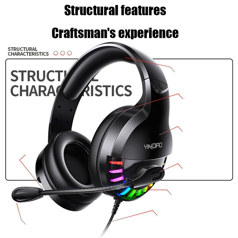 Vezetékes fejhallgató Hordozható Számítógép Laptop PC Játék Fejhallgató Elektronika Fülhallgató Játékos Otthoni Iroda Net Bar Rózsaszín