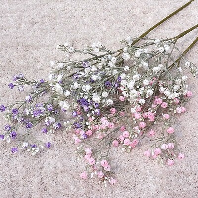 Красив Big Babysbreath клон фалшиво растение бяло Изкуствени цветя домашен декор fleur artificielle декорация брачен венец