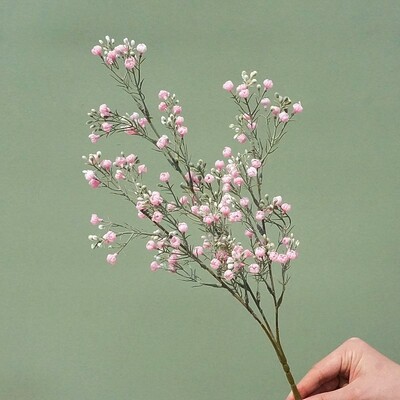Krásna veľká vetvička Babysbreath, umelá rastlina, biela, umelé kvety, bytová dekorácia, umelá kvetinová dekorácia, svadobný veniec