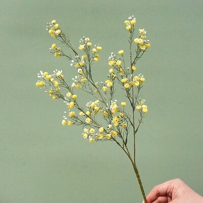 Krásna veľká vetvička Babysbreath, umelá rastlina, biela, umelé kvety, bytová dekorácia, umelá kvetinová dekorácia, svadobný veniec