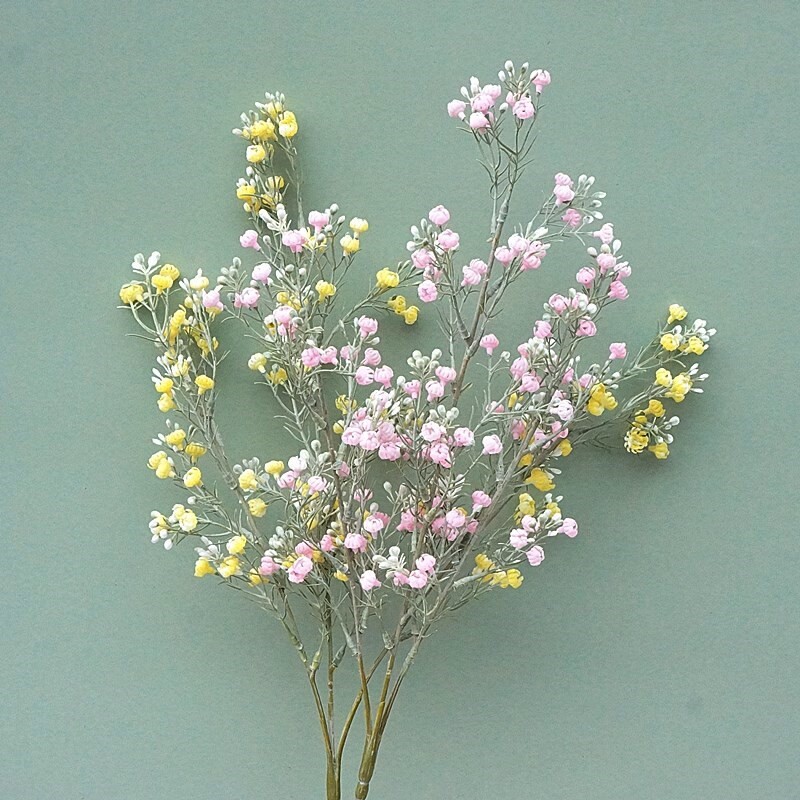 Krásna veľká vetvička Babysbreath, umelá rastlina, biela, umelé kvety, bytová dekorácia, umelá kvetinová dekorácia, svadobný veniec