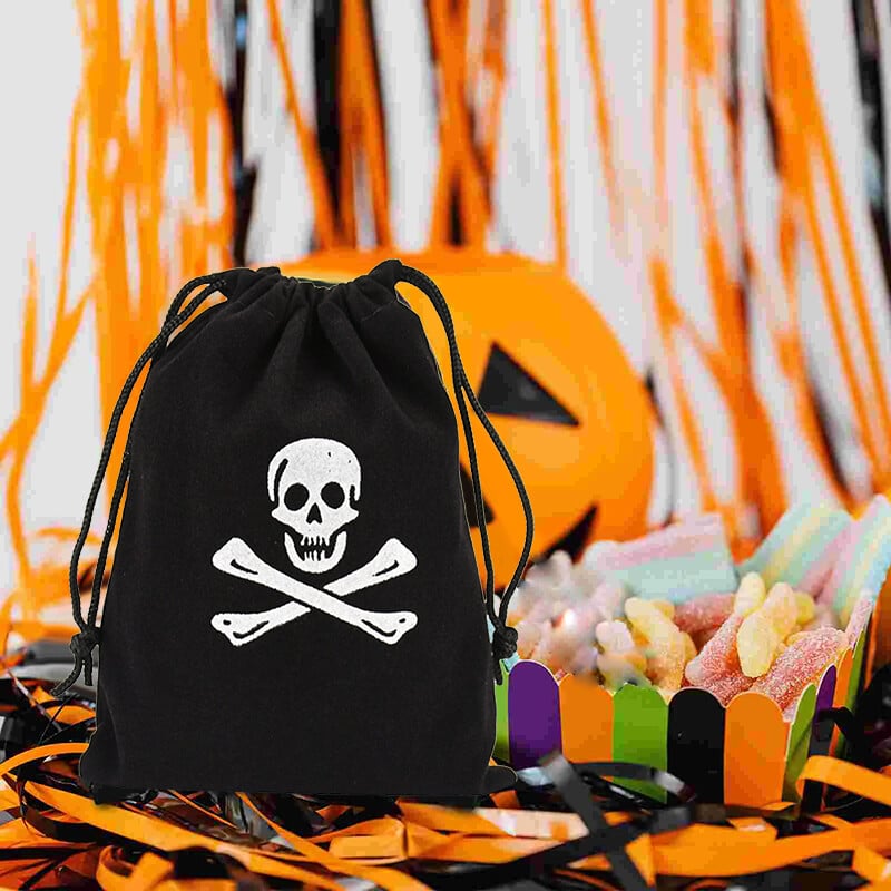 10 ks pirátske darčekové tašky so šnúrkou, vrecko na mince, detské chlapčenské darčeky na Halloween, narodeninovú párty, malé cukríkové darčekové tašky
