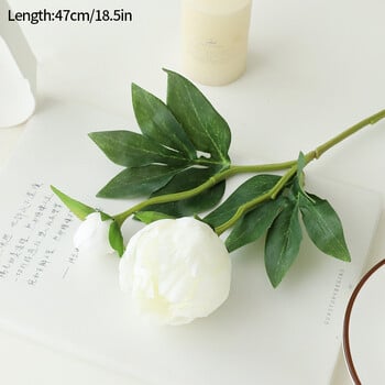 2 Head Simulated Peony Silk Flower Artificial Silk Art Peony Luxury Home Decoration Table Flower Photography Prop Wedding Flower