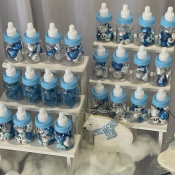 Baby Shower Blue Pink Mini Milk Bottle Box Boy Boy Boy Girl Μπομπονιέρα για νεογέννητο πάρτι Κουτιά δώρου Φύλο Αποκάλυψη γενεθλίων Διακόσμηση πάρτι