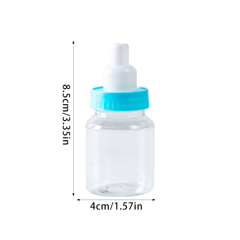 Babazuhany Kék Rózsaszín Mini Tejpalack Cukorka Doboz Kisfiú Lány Újszülött Parti Kedvezmény Ajándékdobozok Nemek Felfedi Születésnapi Party dekoráció