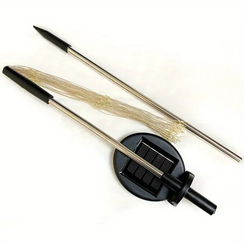 Kalėdinės saulės energijos fejerverkų stygos lemputės Kalėdinės LED pasakų lemputės vandeniui atsparios lauko vejos lempos sodo dekoravimui 2024 m.