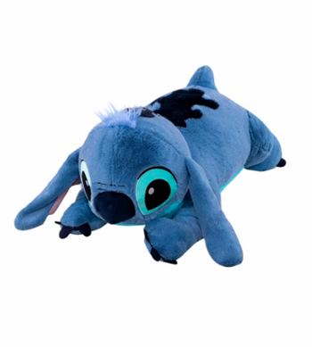 Играчкa Stitch, Тип възглавница, Плюшен, Син, 60 см