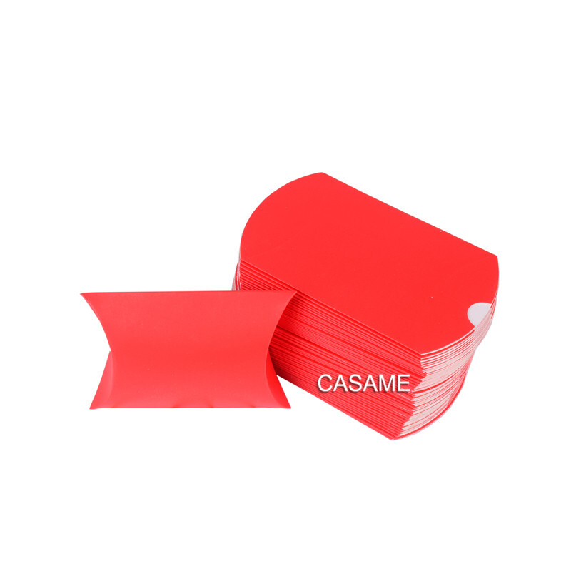 10/20/30 бр. Цветна възглавница Кутия за бонбони Крафт хартия Кутии за опаковане на коледни подаръци Чанти Сватбени подаръци Декорации за парти за рожден ден