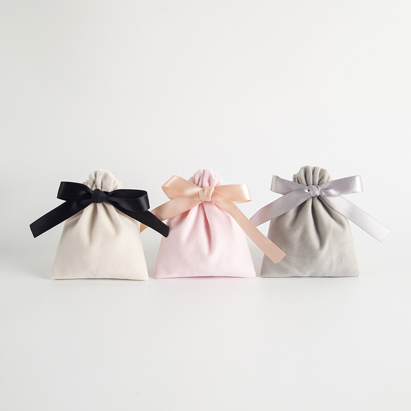 10 бр. Насипни 10x12 см бижута Опаковъчна панделка Кадифени чанти Подарък Дисплей Опаковка Съхранение Сватба Пътуване Бонбони Връзка за прах Торбички