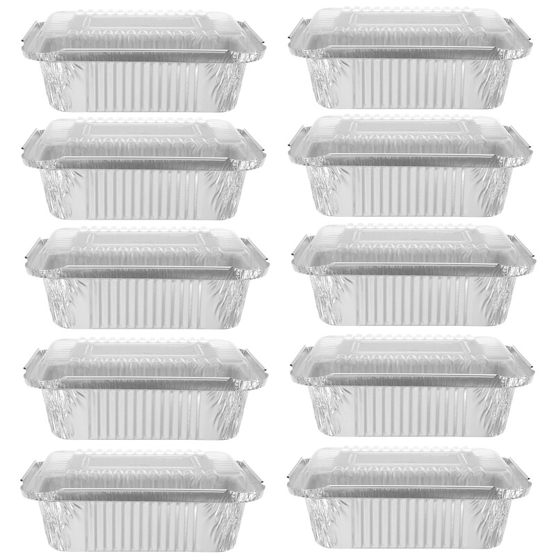 20 бр. Тиган за торта Въздушни фритюрници Опаковъчна кутия Алуминиево фолио Тигани за пай Търговски тенджери за еднократна употреба Кутии за печене на храна Малки сребърни
